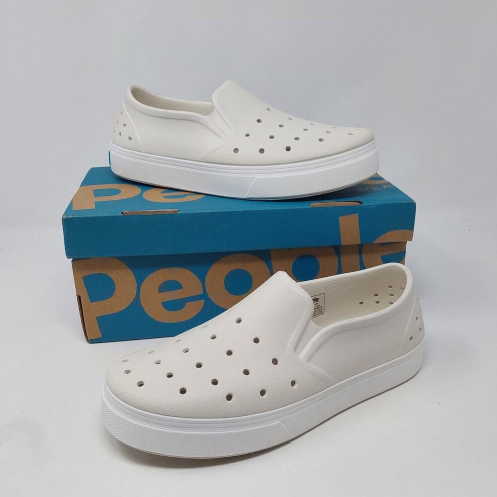 People Footwear Slater Kids Slip On Shoes White Youth J1 EU32 New Box